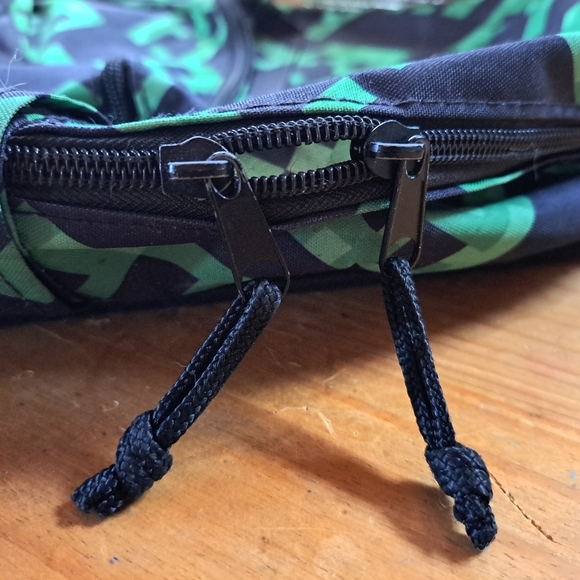 Back-to-School Backpack for Kids, Mojang, Black w/ Green Creepers All Over Print - Picture 4 of 15